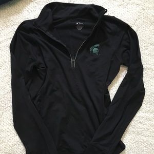 Michigan state spartan 3/4 zip